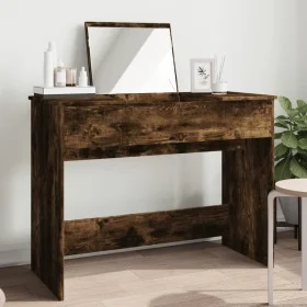 Frisiertisch mit Spiegel in rauchiger Eiche, 100x45x76 cm. von vidaXL, Schlafzimmerkommoden - Ref: Foro24-840699, Preis: 105,...