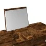 Tocador con espejo color roble ahumado 100x45x76 cm de vidaXL, Tocadores para dormitorios - Ref: Foro24-840699, Precio: 105,0...