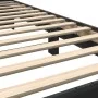 Engineered wood and black metal bed frame 100x200 cm by vidaXL, Beds and slatted bases - Ref: Foro24-845647, Price: 105,66 €,...