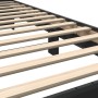 Estructura de cama madera ingeniería y metal negro 100x200 cm de vidaXL, Camas y somieres - Ref: Foro24-845647, Precio: 107,1...