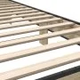 Sonoma oak metal engineered wood bed frame 75x190 cm by vidaXL, Beds and slatted bases - Ref: Foro24-845658, Price: 87,01 €, ...