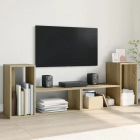 TV-Möbel 2 Stück aus Eichenholz in Sonoma-Optik, 75x30x50 cm. von vidaXL, TV-Möbel - Ref: Foro24-840788, Preis: 63,69 €, Raba...