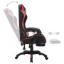 Gaming-Stuhl mit RGB-LED-Lichtern, rotem und schwarzem Kunstleder. von vidaXL, Bürostühle - Ref: Foro24-288007, Preis: 189,01...
