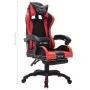 Silla gaming con luces LED RGB cuero sintético rojo y negro by vidaXL, Office chairs - Ref: Foro24-288007, Price: 193,45 €, D...
