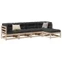 Gartensitzgruppe 5-teilig Massivholz Kiefer von vidaXL, Gartensets - Ref: Foro24-3299384, Preis: 240,74 €, Rabatt: %