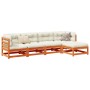 Juego de sofás de jardín 5 pzas madera maciza pino marrón cera by vidaXL, Garden sets - Ref: Foro24-3299386, Price: 300,35 €,...