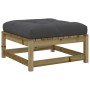 Set de sofás jardín 5 pzas con cojines madera pino impregnada by vidaXL, Garden sets - Ref: Foro24-3299392, Price: 473,85 €, ...