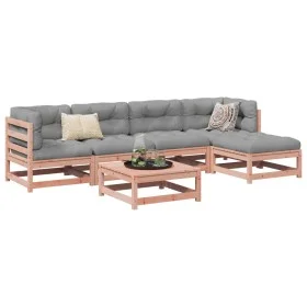 Juego de sofás de jardín 6 pzas madera maciza de abeto Douglas by vidaXL, Garden sets - Ref: Foro24-3299399, Price: 311,72 €,...
