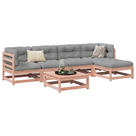 Juego de sofás de jardín 6 pzas madera maciza de abeto Douglas by vidaXL, Garden sets - Ref: Foro24-3299399, Price: 311,72 €,...