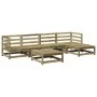 Gartensitzgruppe 6-teilig aus imprägniertem Kiefernholz von vidaXL, Gartensets - Ref: Foro24-3299400, Preis: 339,68 €, Rabatt: %