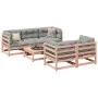 Juego de sofás de jardín 6 pzas madera maciza de abeto Douglas by vidaXL, Garden sets - Ref: Foro24-3299288, Price: 342,13 €,...
