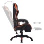 Gaming chair with RGB LED lights orange and black synthetic leather by vidaXL, Office chairs - Ref: Foro24-288012, Price: 189...