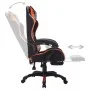 Silla gaming con luces LED RGB cuero sintético naranja y negro de vidaXL, Sillas de oficina - Ref: Foro24-288012, Precio: 186...