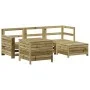 Juego de sofás de jardín 5 piezas madera de pino impregnada by vidaXL, Garden sets - Ref: Foro24-3250487, Price: 378,63 €, Di...