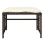 Set sofás jardín 4 pzas y cojines ratán sintético vidrio marrón by vidaXL, Modular outdoor sofas - Ref: Foro24-368135, Price:...