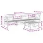 Gartensitzgruppe 5-teilig Massivholz aus Douglasie von vidaXL, Gartensets - Ref: Foro24-3299281, Preis: 272,65 €, Rabatt: %