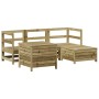 Juego de sofás de jardín 5 piezas madera de pino impregnada by vidaXL, Garden sets - Ref: Foro24-3250491, Price: 364,31 €, Di...