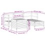 Gartensitzgruppe 5-teilig aus imprägniertem Kiefernholz von vidaXL, Gartensets - Ref: Foro24-3250491, Preis: 364,31 €, Rabatt: %