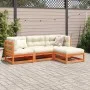 Gartensitzgruppe 4-teilig Massivholz Kiefer braun gewachst von vidaXL, Gartensets - Ref: Foro24-3299378, Preis: 238,13 €, Rab...