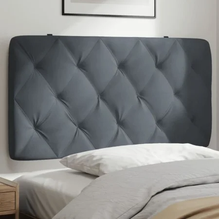 Dunkelgraues, samtgepolstertes Bettkopfteil 100 cm von vidaXL, Kopf- und Fußteile - Ref: Foro24-374715, Preis: 49,09 €, Rabat...