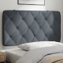 Dunkelgraues, samtgepolstertes Bettkopfteil 100 cm von vidaXL, Kopf- und Fußteile - Ref: Foro24-374715, Preis: 45,90 €, Rabat...