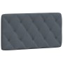 Dunkelgraues, samtgepolstertes Bettkopfteil 100 cm von vidaXL, Kopf- und Fußteile - Ref: Foro24-374715, Preis: 45,90 €, Rabat...
