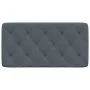Dark gray velvet padded bed headboard 100 cm by vidaXL, Headboards and footboards - Ref: Foro24-374715, Price: 49,79 €, Disco...