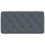 Dunkelgraues, samtgepolstertes Bettkopfteil 100 cm von vidaXL, Kopf- und Fußteile - Ref: Foro24-374715, Preis: 45,90 €, Rabat...