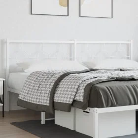 Kopfteil aus weißem Metall, 193 cm von vidaXL, Kopf- und Fußteile - Ref: Foro24-376312, Preis: 43,96 €, Rabatt: %