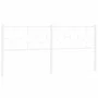 White metal headboard 193 cm by vidaXL, Headboards and footboards - Ref: Foro24-376312, Price: 43,94 €, Discount: %