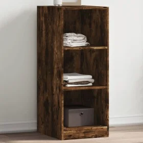 Rauchiger Eichen-Ingenieurholzschrank 48x41x102 cm von vidaXL, Kommoden-Organizer und Bar-Kleiderbügel - Ref: Foro24-840832, ...