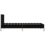 Black engineered wood and metal bed frame 90x190 cm by vidaXL, Beds and slatted bases - Ref: Foro24-845562, Price: 71,79 €, D...