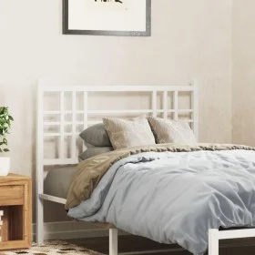 White metal headboard 100 cm by vidaXL, Headboards and footboards - Ref: Foro24-376402, Price: 28,99 €, Discount: %