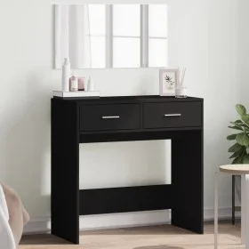 Frisiertisch mit schwarzem Spiegel 80x39x80 cm von vidaXL, Schlafzimmerkommoden - Ref: Foro24-840703, Preis: 88,16 €, Rabatt: %