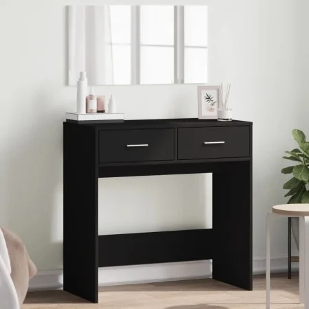 Tocador con espejo negro 80x39x80 cm by vidaXL, Bedroom Dressers - Ref: Foro24-840703, Price: 88,16 €, Discount: %