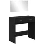 Tocador con espejo negro 80x39x80 cm by vidaXL, Bedroom Dressers - Ref: Foro24-840703, Price: 88,16 €, Discount: %