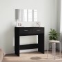 Tocador con espejo negro 80x39x80 cm de vidaXL, Tocadores para dormitorios - Ref: Foro24-840703, Precio: 89,38 €, Descuento: %
