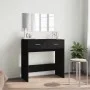 Tocador con espejo negro 80x39x80 cm by vidaXL, Bedroom Dressers - Ref: Foro24-840703, Price: 88,16 €, Discount: %