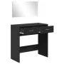 Tocador con espejo negro 80x39x80 cm by vidaXL, Bedroom Dressers - Ref: Foro24-840703, Price: 88,16 €, Discount: %