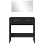 Tocador con espejo negro 80x39x80 cm by vidaXL, Bedroom Dressers - Ref: Foro24-840703, Price: 88,16 €, Discount: %