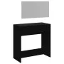 Frisiertisch mit schwarzem Spiegel 80x39x80 cm von vidaXL, Schlafzimmerkommoden - Ref: Foro24-840703, Preis: 88,12 €, Rabatt: %