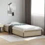Sonoma oak metal engineered wood bed frame 90x190 cm by vidaXL, Beds and slatted bases - Ref: Foro24-845117, Price: 69,48 €, ...
