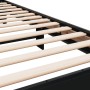 Black engineered wood and metal bed frame 75x190 cm by vidaXL, Beds and slatted bases - Ref: Foro24-845812, Price: 72,66 €, D...