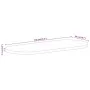 Tablero de mesa ovalado madera maciza de mango 100x50x2,5 cm by vidaXL, Table tops - Ref: Foro24-370126, Price: 70,48 €, Disc...