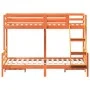 Etagenbett aus massivem, wachsbraunem Kiefernholz, 80 x 200/140 x 200 cm von vidaXL, Betten und Lattenroste - Ref: Foro24-320...