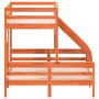 Etagenbett aus massivem, wachsbraunem Kiefernholz, 80 x 200/140 x 200 cm von vidaXL, Betten und Lattenroste - Ref: Foro24-320...
