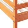Solid wax brown pine wood bunk bed 80x200/140x200 cm by vidaXL, Beds and slatted bases - Ref: Foro24-3207184, Price: 358,41 €...