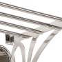 Gepäckträger mit Kleiderbügeln und Wandspiegel aus Aluminium von vidaXL, Hut- und Garderobenständer - Ref: Foro24-357831, Pre...