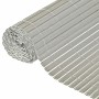 Nature Valla cañizo de ocultación jardín doble cara PVC gris