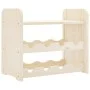 Botellero con tablero superior madera maciza pino 43x25x37 cm by vidaXL, Wine racks - Ref: Foro24-4007556, Price: 20,47 €, Di...